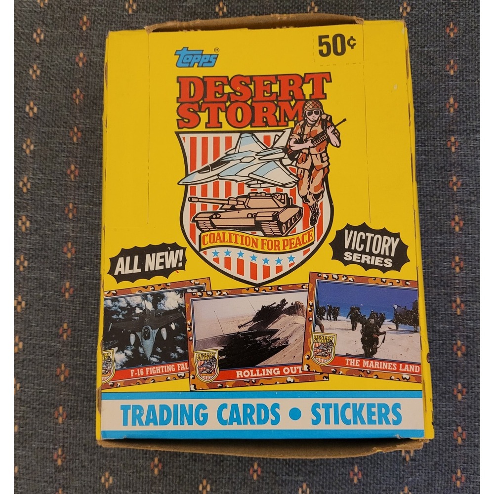 1991 TOPPS DESERT STORM 2nd SERIES VICTORY SERIES FULL BOX OF CARDS